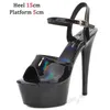 Dress Shoes Pole Dance Women Sexy Show Sandals 15 17 20CM High Heels Bright Color Platform Girls Shoe for Party Club H240321MMK73UMO