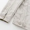 メンズデニムコートレディースボタンレター秋のスタイルの女性デザイナージャケットジーンズM-XXXL