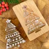 Stampi da forno 1 pz albero di Natale che preme stampaggio di fiori decorazione artigianale biscotto con impronta digitale