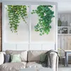 Window Stickers Privacy Windows Film Decorative Vine Plant Stained Glass No Glue Static Cling Frosted Tint