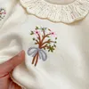 Milancel Autumn Baby Girls Cloths Bodysuit Toddler Fine Knit Embroidery Sweater Sweater Sweater