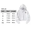 Kvinnors hoodies Womens Crop Top Hoodie Sweatshirt White Outfits Gift Simple Fall Clothover Tops för resependling på vårvinter