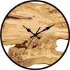 Wristwatches Acrylic Wooden Quiet House Hanging Minimalist Design Art Living Room Wall Decorative Clock For Home Hororloge 240319