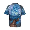 Camisas casuales para hombres Camisa hawaiana Flores de vacaciones Blusas de cabeza para mujer Mujer empoderada Retro Masculino Manga corta Ropa transpirable