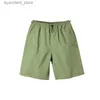 Shorts maschile maschile maschile pantaloni lunghi pantaloni lunghi grandi tasche estate estate verde tattico a spiaggia per esterni campeggio outdoor l240320