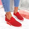 Casual Shoes Autumn Women Sneakers Mixed Colors Sport Lace-Up For Ladies Outdoor Chunky Wedges Zapatillas Mujer 2024