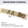 Parasolowa torba do przechowywania 67 -calowa na zewnątrz wodoodporna, składana noszenie do wędrówek 240307
