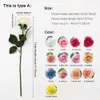 8st/11st REAL Touch Silk Rose Artificial Flowers Wedding Bridal Bouquet Fake Flowers Floral Wedding Party Decorative Flowers 240313