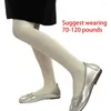 Dames Sokken Panty's met patroon Netkousen Zomer Verticale strips Sheer Panty Drop