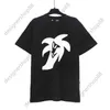 Tik Tok influencer same designer brand pure cotton black white Pattern Front and Back Printed High Street Loose Casual Short Sleeve T-shirt Unisex Fashion