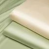 Ensembles de literie trois pièces, couvre-lit simple, couleur soie, drap de couette double, matelas