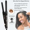 Irons Small Hair Straightener Curler Ushaped Splint Pencil Flat Iron For Short Hair Pixie Cut Beard Styling Tools Dual Voltage