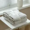 Одеяла, однотонная скатерть с белой каймой, супер дышащее одноместное двойное хлопковое летнее одеяло для детей и взрослых