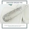 Brooches 2 Pcs Anti-smoke Large Pin Sweater Breast Decorative Pins Delicate Shawl Crystal Woman