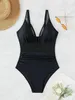 Costume da bagno da donna Costume da bagno estivo da spiaggia Costume da bagno con scollo a V profondo Costume da vacanza da donna Costume da bagno sexy Piscina Party Girl Bikini Costume intero J240319