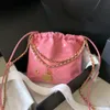 cc Borsa a tracolla designer trash Italia Borsa tote di lusso da donna doppia lettera Borsa a tracolla moda moneta multicolore clu