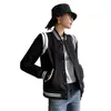 Factory Design Hurtowe długie rękawy puste kobiety baseballowe kurtka sportowa noszona kurtka uniwerek