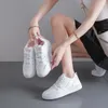 Scarpe casual Sneakers da donna Scarpe con plateau alla moda 2024 appartamenti suola spessa femminile traspirante bianca vulcanizzata