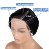 Perruques courtes Bob Pixie Cut perruque dentelle frontale droite transparente dentelle avant perruques de cheveux humains pour les femmes noires pré-épilées cheveux brésiliens