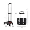 Suitcases Luggage Trolley Handle Cart With Wheels For Travel Hiking Office Use