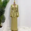 Vêtements ethniques Été 2 pièces Costume musulman Ensembles Dubaï Jupe turque et chemises Blouses Kimono Top Set Femmes Ramadan Eid Islamique Modeste