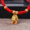 Bangle 2024 Dragon Year Lucky Red Rope Bracelet Zodiac Pendant Unique Personality Couple Decoration Gift