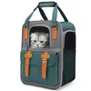 0-10 KG CAT Pet Carriers Ademend gaas Hondenrugzak Opvouwbaar Grote capaciteit Kat draagtas Outdoor Reizen Dierbenodigdheden tas 240318