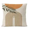 Poduszka geometryczna bohemia boho lniana pokrywa tropikalna domowa dekoracyjna dekoracja dekoracji sofa
