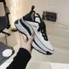 2024 New Luxury Designer Running Sneaker Shoe Women White Sports Round Head Lacing Air Cushion Height Casual Trainers Classic Girl Lace-up Shoes Plus Size 41 42