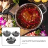 Casseroles Mini Pot En Émail Avec Poignée Sauce Cuisson Pour Cuisinière Soupe Petite Casserole