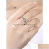 Ringen Klassieke 925 Sterling Sier Ring 1Ct 2Ct 3Ct Rond Briljant Geslepen Eenvoudige Verloving Verjaardag Fijne sieraden 220829 Drop Delivery Dhvy2