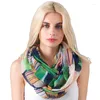 Scarves Femme Snood Neck Wrap Shawl Plaid Print Infinity Scarf For Women Winter Neckerchief Warm Soft Ring Circle Loop Foulard