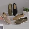 Sıradan ayakkabılar kadın mokasenler sonbahar düz dip retro artı beden loafers hafif kaymaz kalın taban daireleri Sapatos feminino