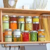 Bouteilles de stockage 12 pcs Couvercle en aluminium Mason Jars Jelly Food Conteneur Porte-confiture Miel Scellé Peut Clear
