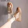 Casual Shoes Womens Breattable Mesh Sports Shoes Trend Platform Casual Leather Shoes Womens Sport Tennis Running Zapatillas Plus Q240320