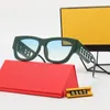 Metall F Rahmenlose Sonnenbrille Designer Sonnenbrillen Marke Brief Frauen Brillen Mann Verbundene Brille Strandbrille Adumbral UV-beständige PC-Sonnenbrille