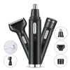 4 en 1 nichette de nez et d'oreille pour les hommes Épilation des cheveux de nez rasage rasoir Razor Epilator Clipper Eliminator - pour les hommes Haircut Razor