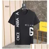 Mens T-shirts 2023 Designer av lyx T-shirt Kvalitetsbrev tee Kort ärm Spring Summer Tide Män och kvinnor T Shirt Size M-XXX DR DH4QE