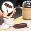 Teaware Sets Black Walnut Tea Zen Solid Wood Pick Set Homedecor Spoons Small Metal Scoop Dispensing Cup For Loose