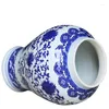 Bottiglie Vaso in ceramica Jingdezhen Antico blu e bianco Conservazione Tempio in porcellana Soggiorno Arredamento casa