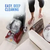 Hoover PowerScrub Deluxe Carpet Cleaner Hine、多目的ツール、強力な吸引、深い洗浄直立シャンプー、ペットステインリムーバー、FH50150NC、赤