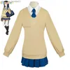 Cosplay trajes de anime mieruko chan yotsuya miko role-playing jk uniforme escolar japonês camisa com capuz peruca bonito kaii halloween setC24320