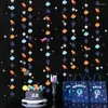 Party Decoration Solar System Banner Planet Garlands Star Paper Galaxy Outer Space Flag Kids Bedroom Birthday Supplies