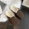 Slippers 2022 Winter Women's Ferm Fur Fur Farm Warm-Slippers Faux Sued Cork Slippers For Women Fashion Cork Shoes Cork Ladies Girls