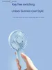 المعجبين Electric Mini Mini Fan USB شحن وتبريد مروحة محمولة مع المعجبين الصيفي في الهواء الطلق 3 سرعات محمولة مع Holdery240320