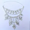 Pendant Necklaces Luxury Exaggerated Sparkling Large Rhinestone Necklace Jewelry Exquisite Bride Wedding Party Crystal Gifts