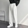 Pantaloni da uomo estivi bianchi solidi gamba larga tuta moda casual Y2k pantaloni maschili larghi stile coreano abbigliamento