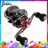 Carrete de pesca JITAI Baitcasting equipado PE 4 hilos línea 8Kg potencia de frenado 141BBs calidad ruedas ultraligeras pesca con señuelo de carpa 240312