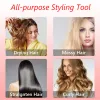 Borstar 1000W Hot Air Brush Hair rätning Comb Ceramic Flat Iron Automatic Hair Curler Cordless Curling Roller Low Noise Hear Dorkare