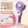 Electric Fans 1 handheld spray fan portable small fan outdoor mini handheld fan which can be placed on the desk summer supplies student fanY240320